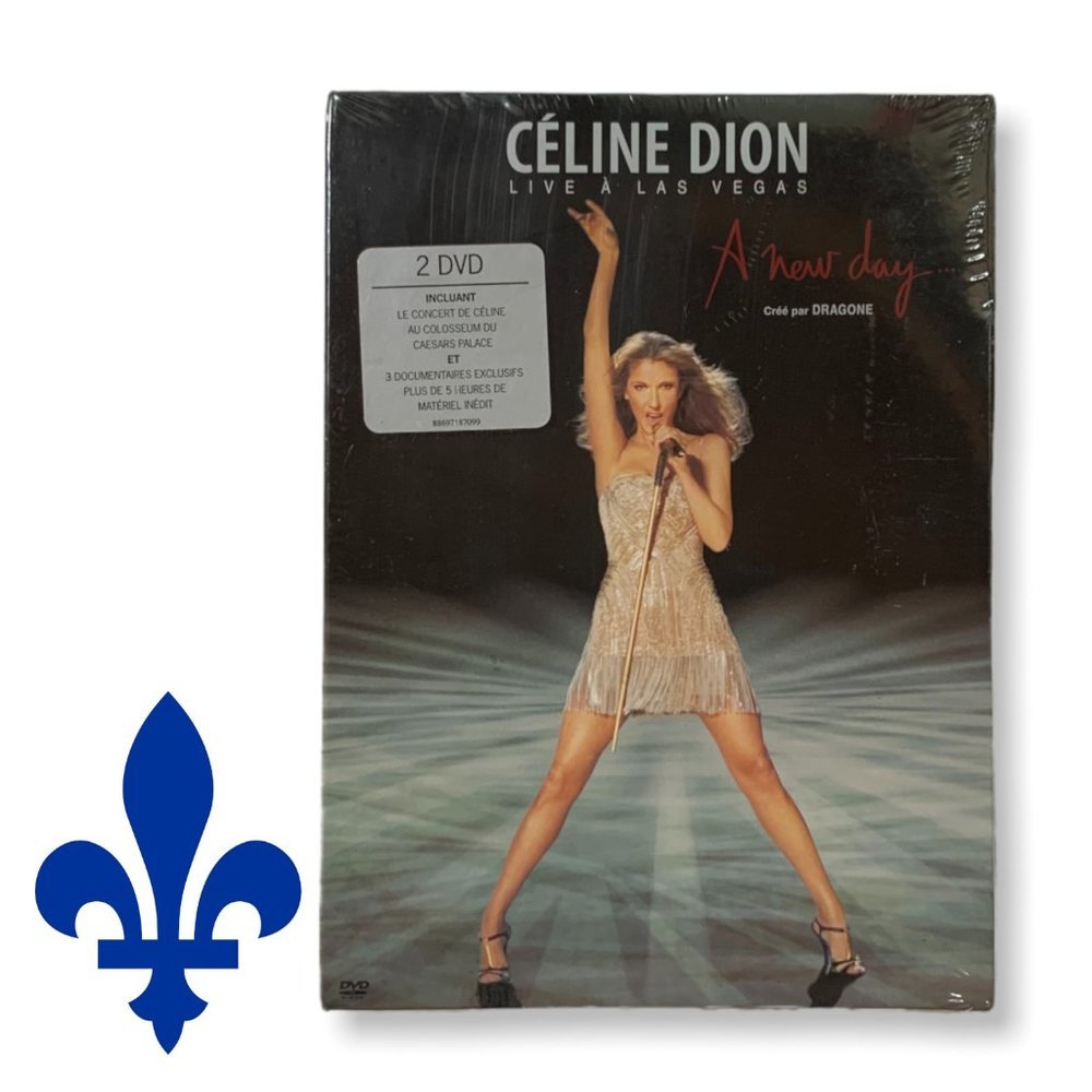 🍃2/$20🍃SEALED - Celine Dion: A New Day - Live in Las Vegas DVD - French